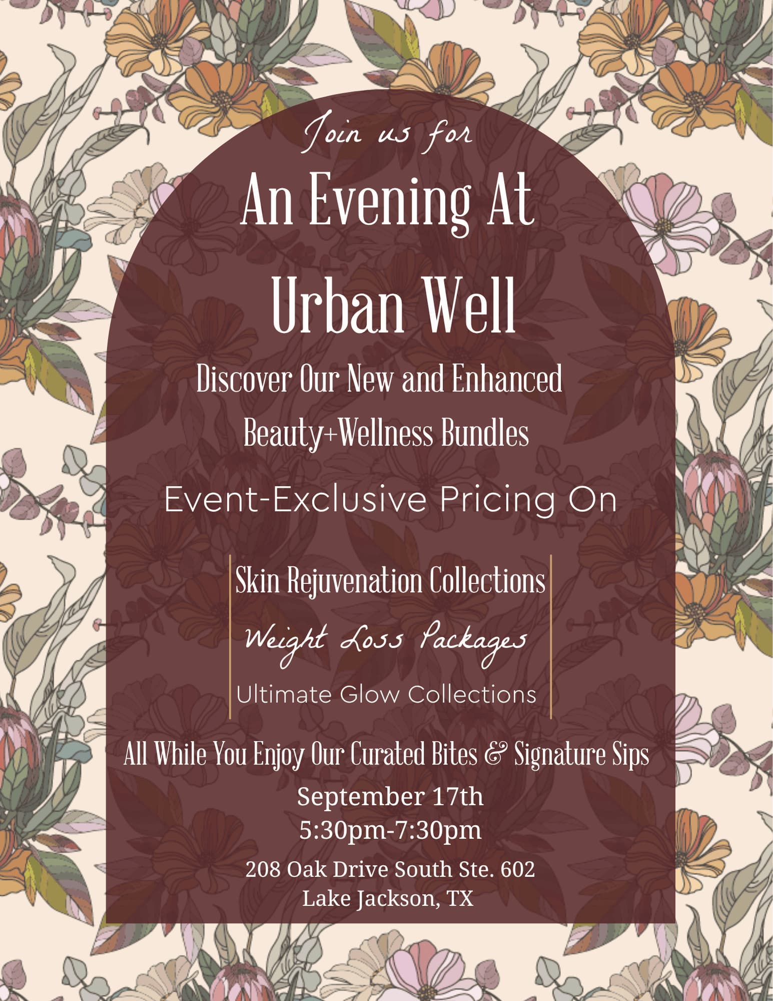 September promotion from Urban Well Medspa + Wellness
